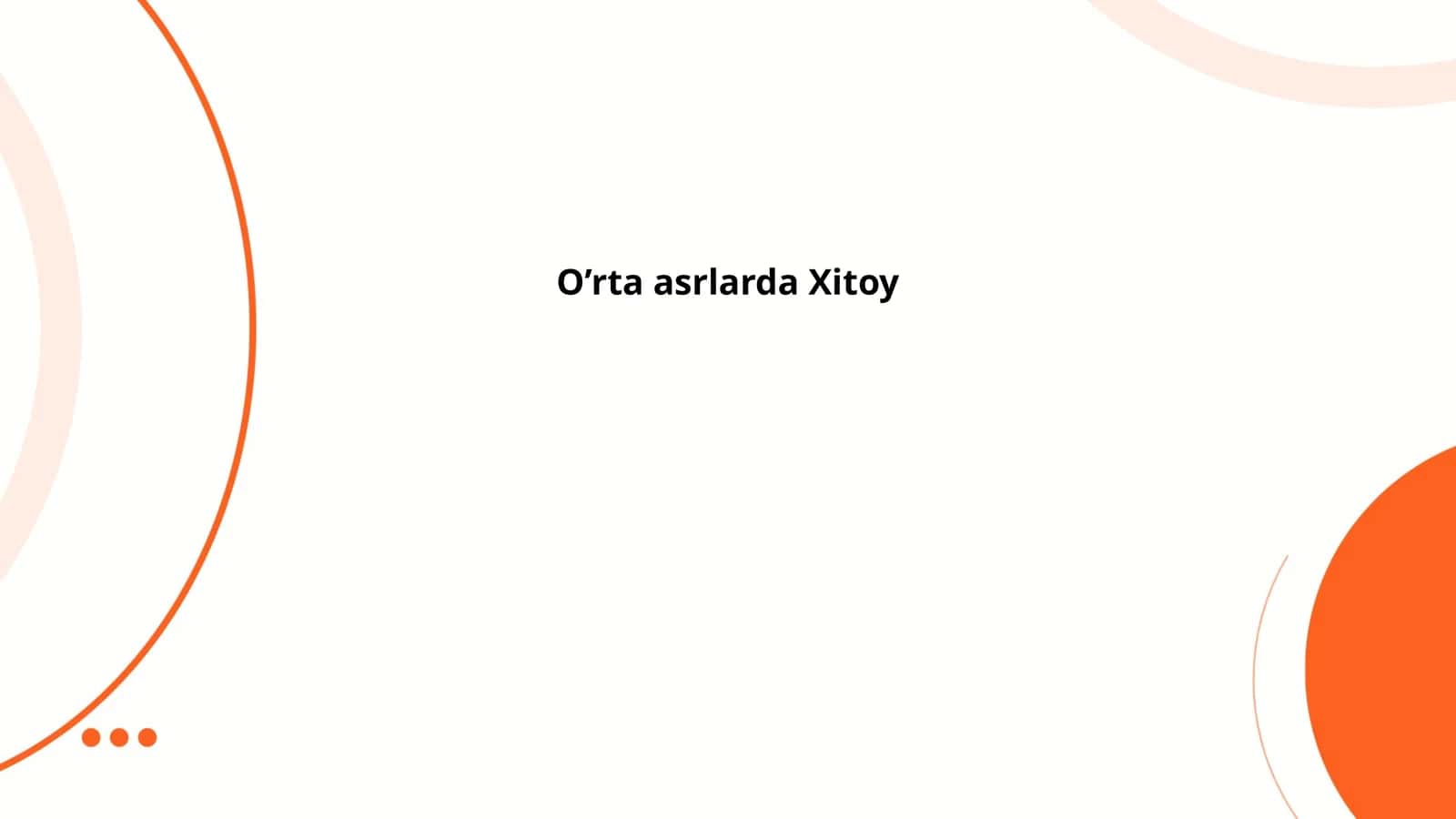 O'rta asrlarda Xitoy