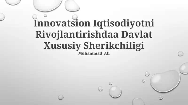 Davlat-xususiy sheriklik (PPP)