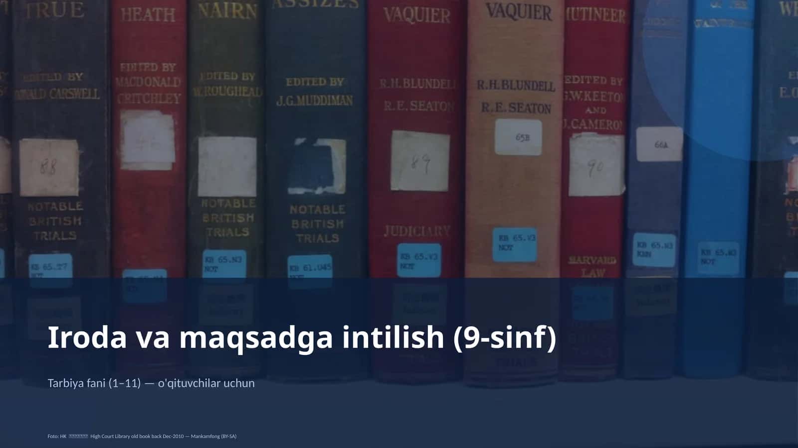 Iroda va maqsadga intilish (9-sinf)