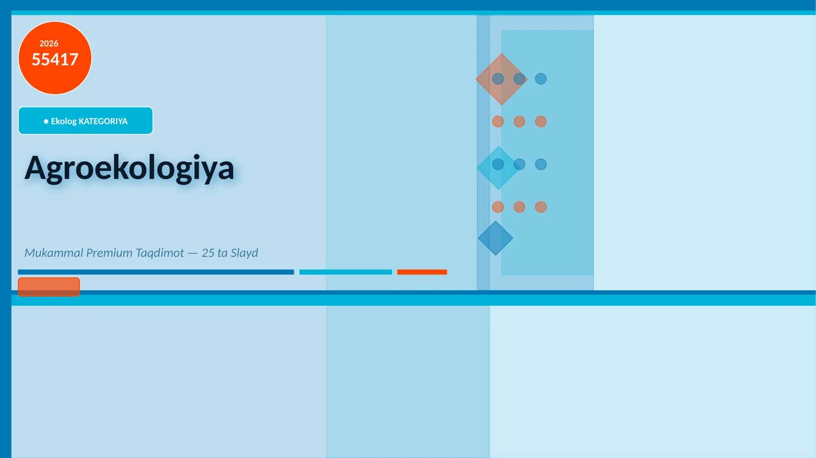 Agroekologiya Mukammal Premium Taqdimot — 25 ta Slayd