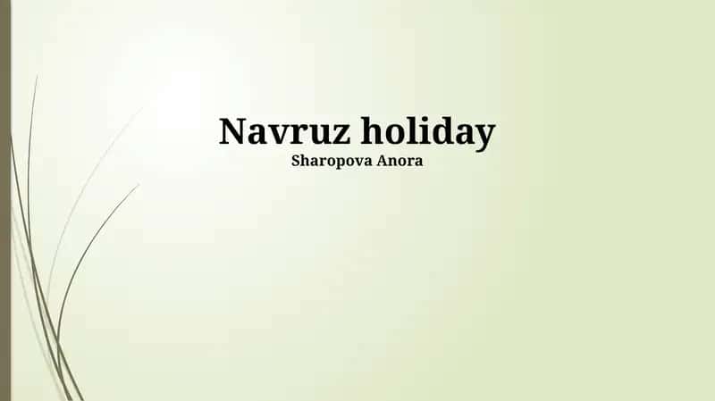 Navruz holiday
