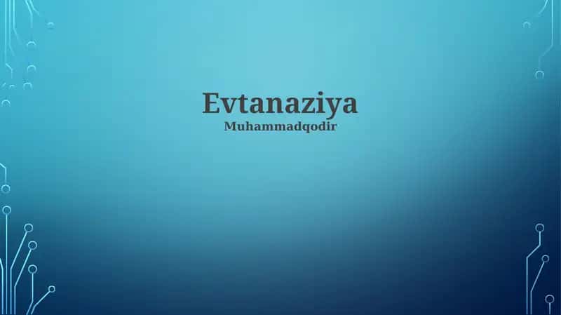 Evtanaziya