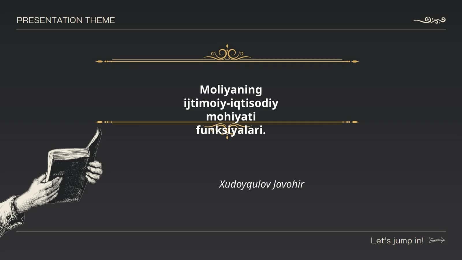 Moliyaning ijtimoiy-iqtisodiy mohiyati va asosiy tushunchalari