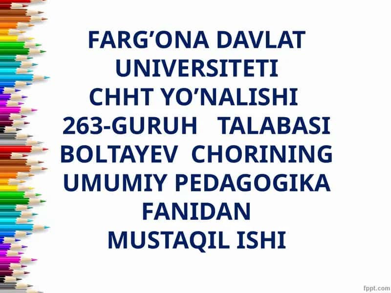 PEDAGOGIKA FIKR TARIXI VA MAKTAB AMALIYOTIDA O’QITUVCHI MAXORATI MASALALARI