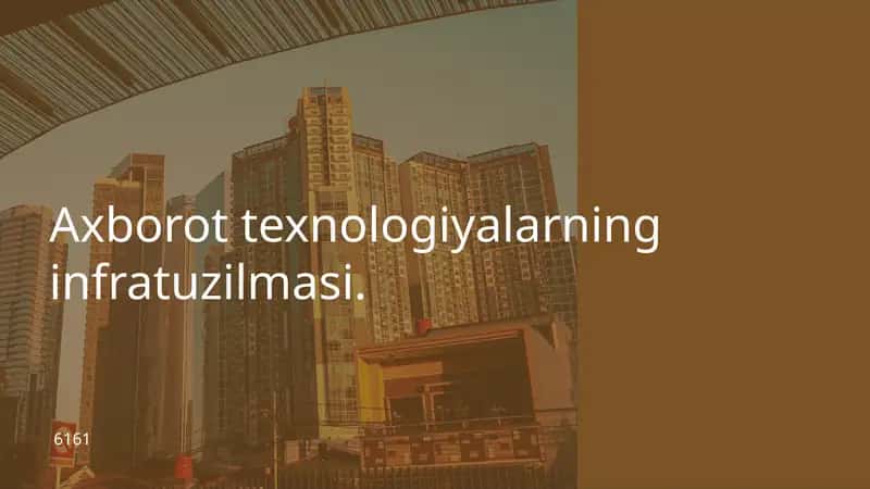 Axborot texnologiyalari infratuzilmasi