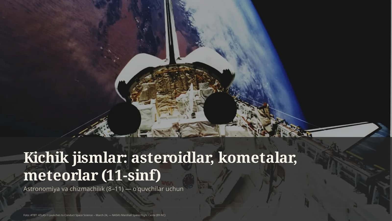 Astronomiya va chizmachilik (8-11)