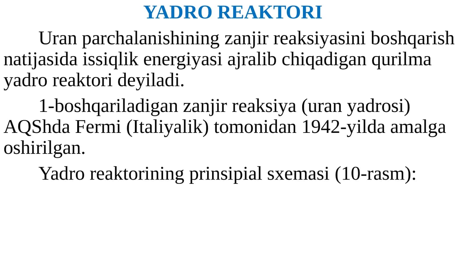 YADRO REAKTORI