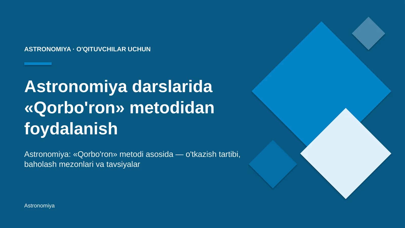 astronomiya darslarida qorbo'ron metodidan foydalanish 2252