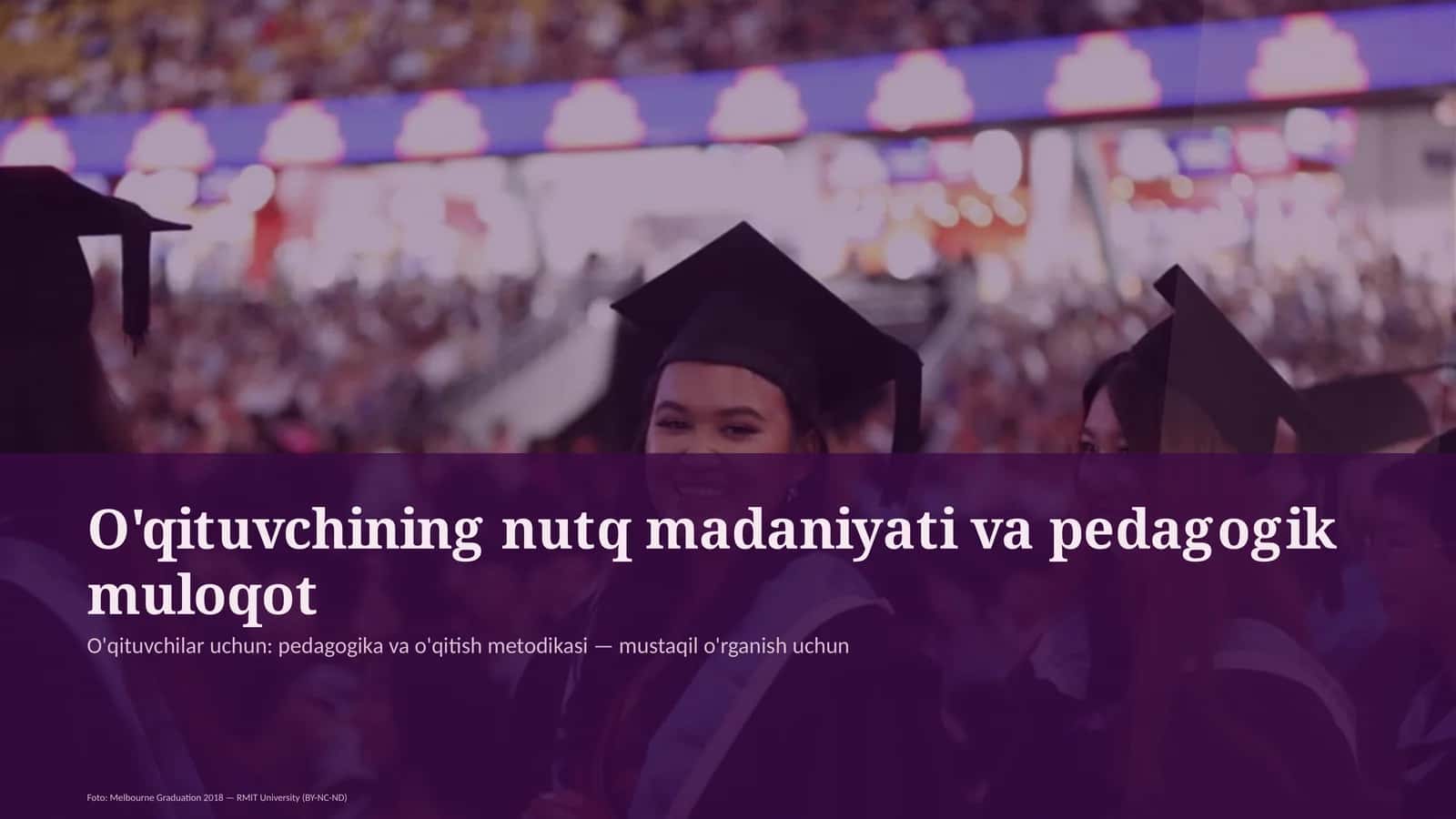 O'qituvchining nutq madaniyati va pedagogik muloqot