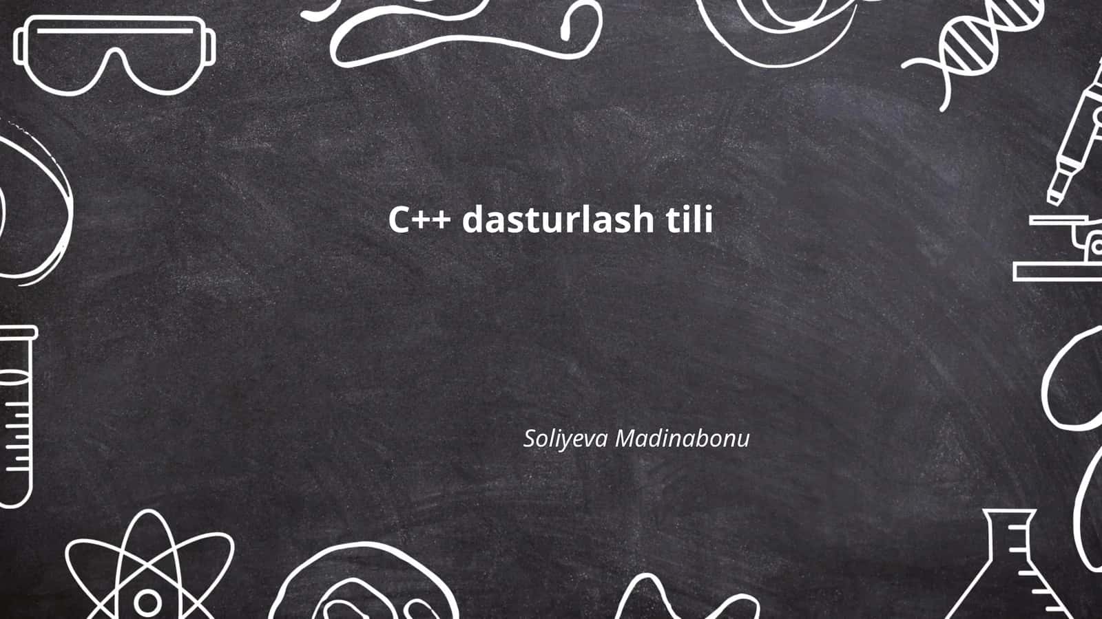 C++ dasturlash tili