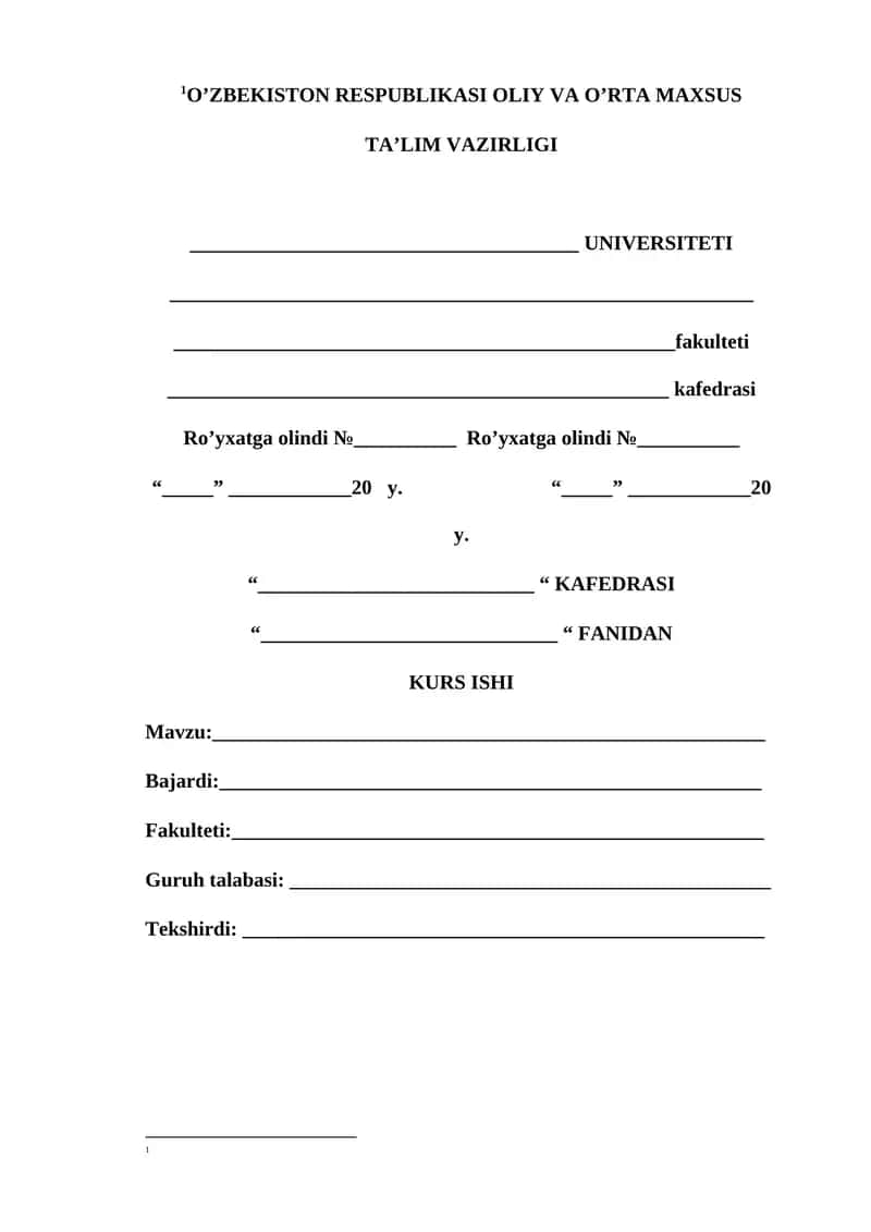 Kurs ishi 405 onlayn platformalardan foydalanish
