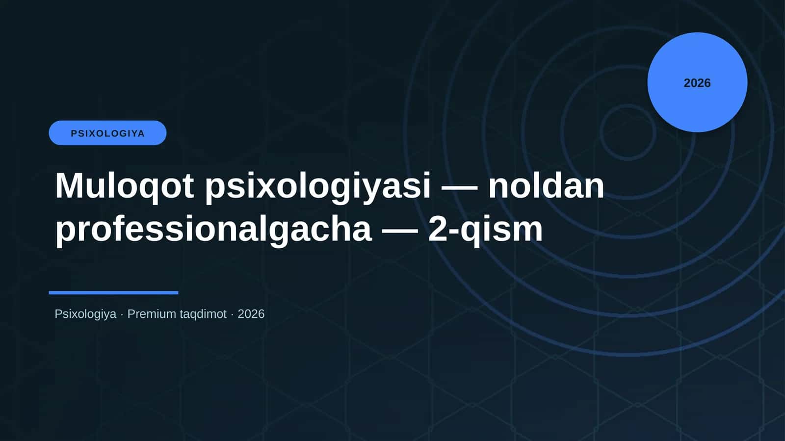 Muloqot psixologiyasi — noldan professionalgacha — 2-qism