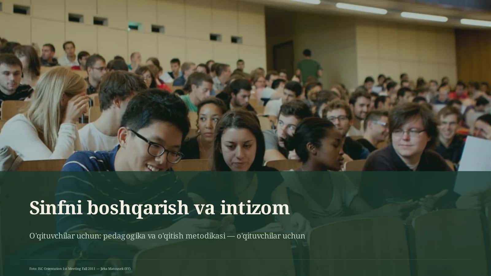 Sinfni boshqarish va intizom