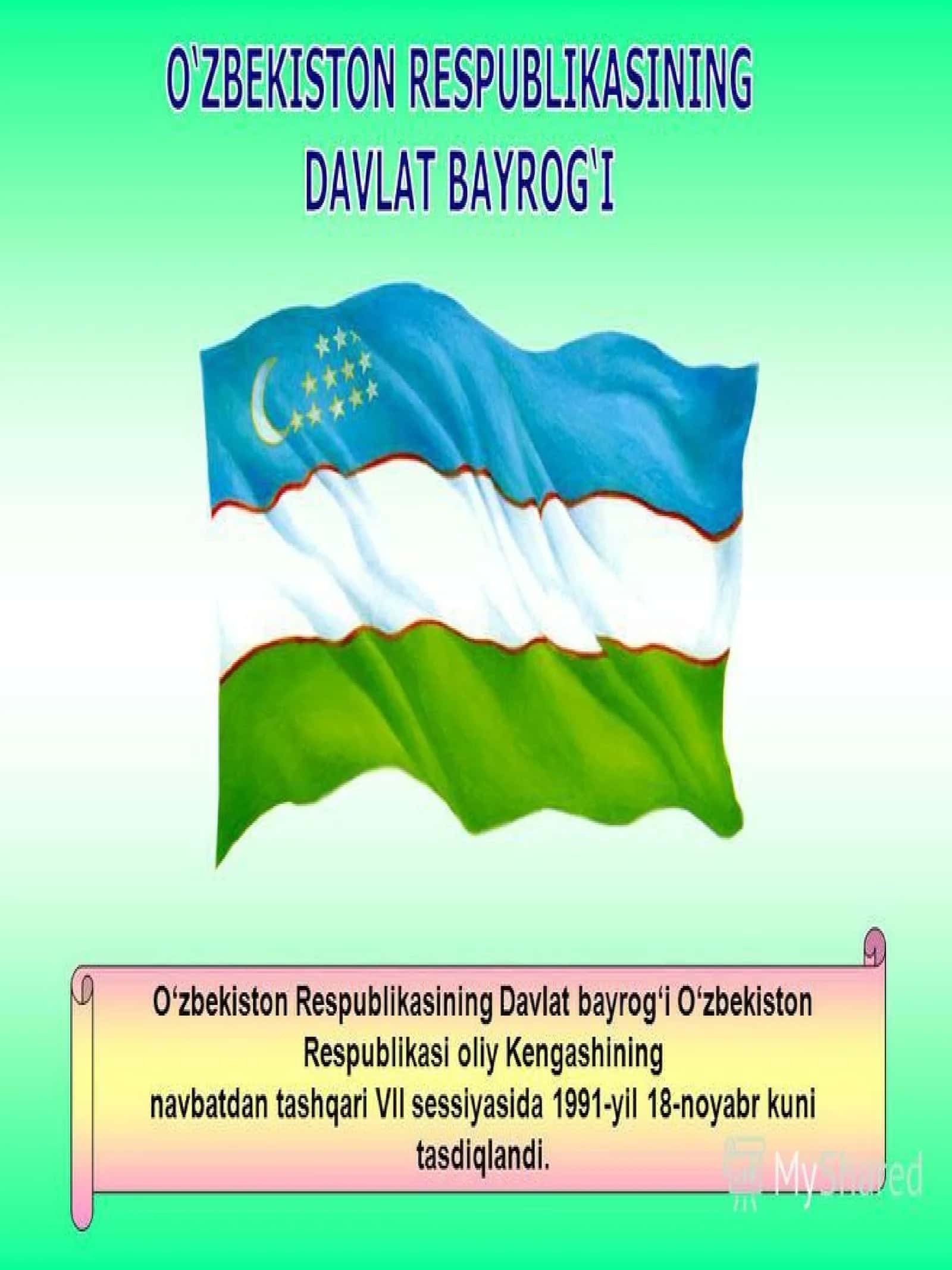 O‘zbekiston Respublikasining Davlat bayrog‘i