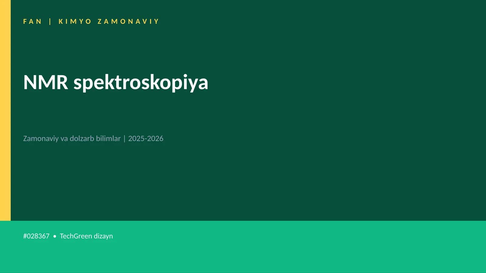 NMR spektroskopiya