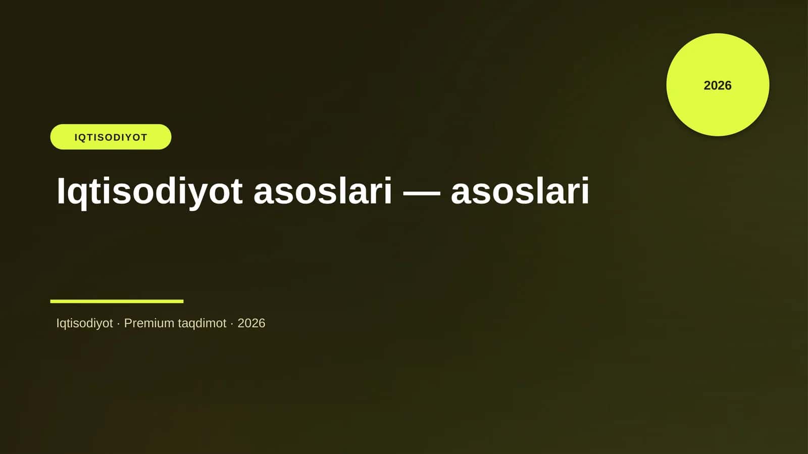 IQTISODIYOT