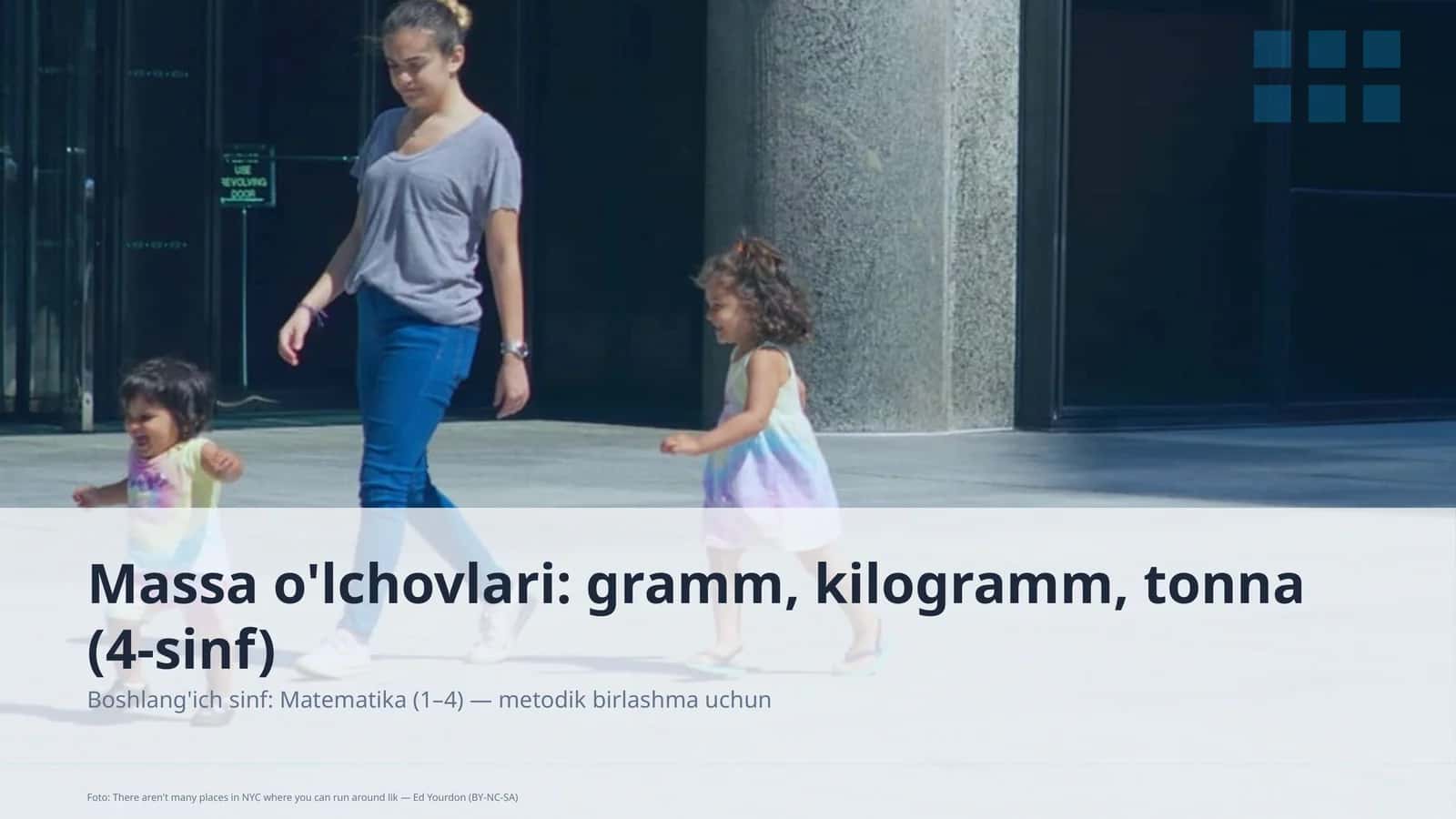 Massa o'lchovlari: gramm, kilogramm, tonna
