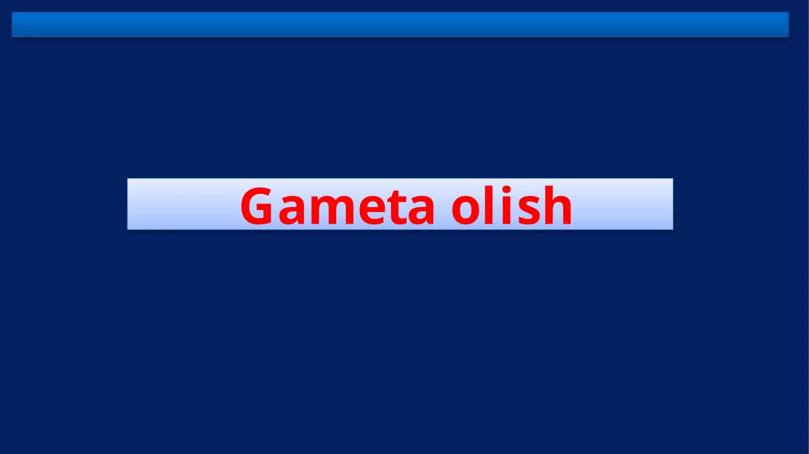 Gameta olish