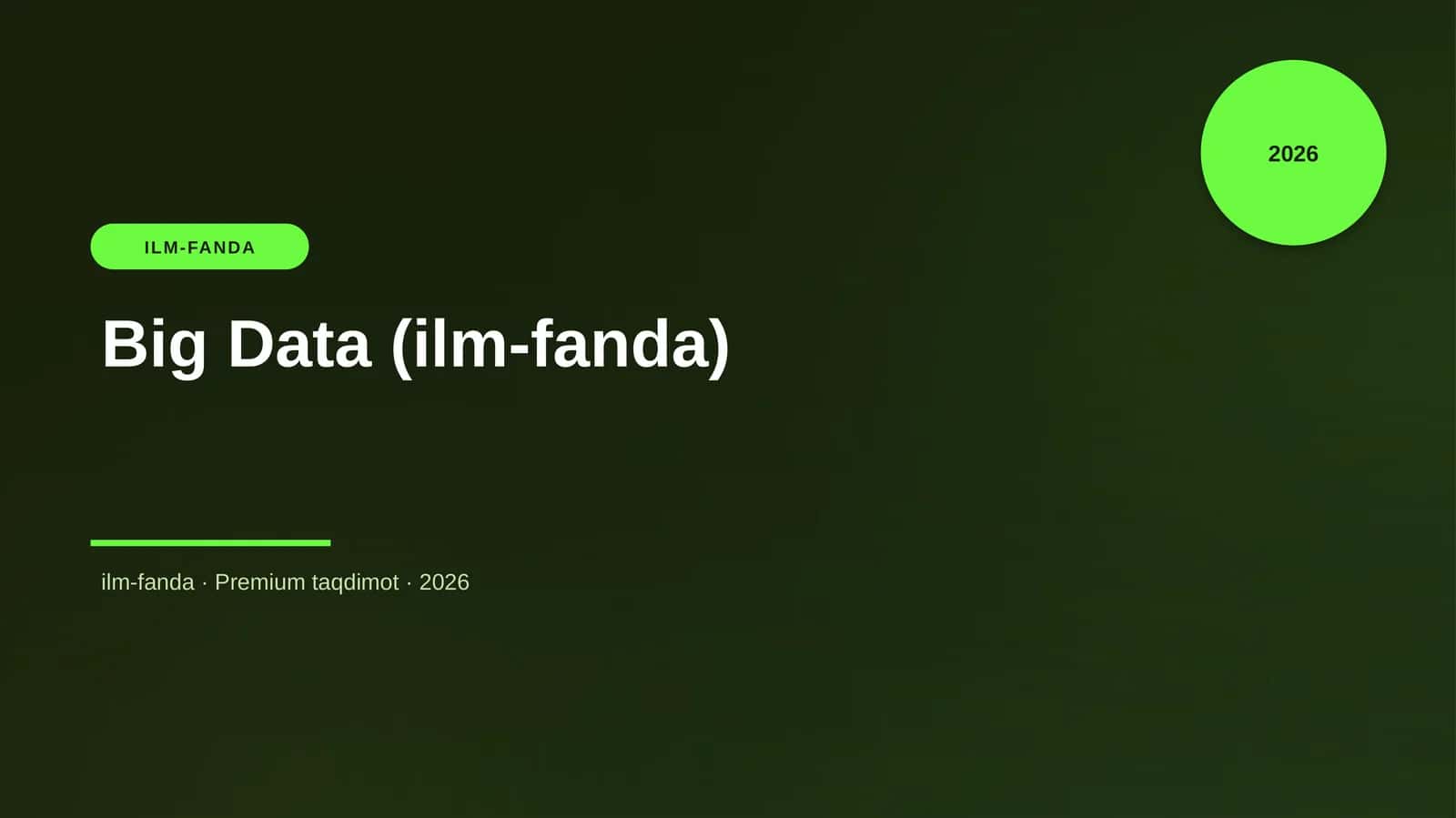 Big Data (ilm-fanda)