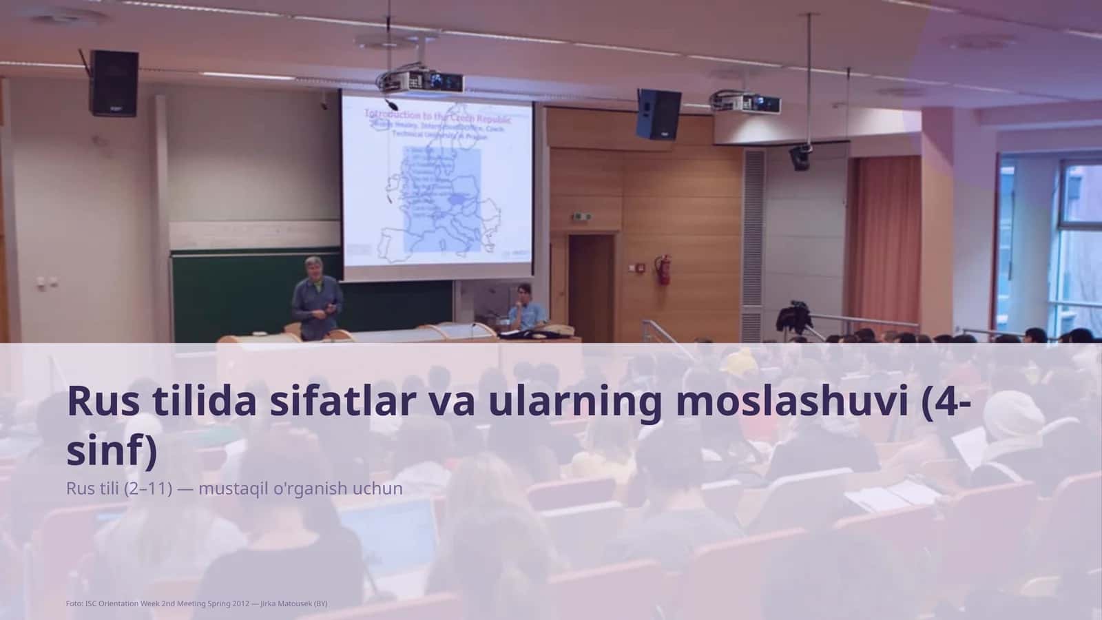 Rus tilida sifatlar va ularning moslashuvi (4-sinf)