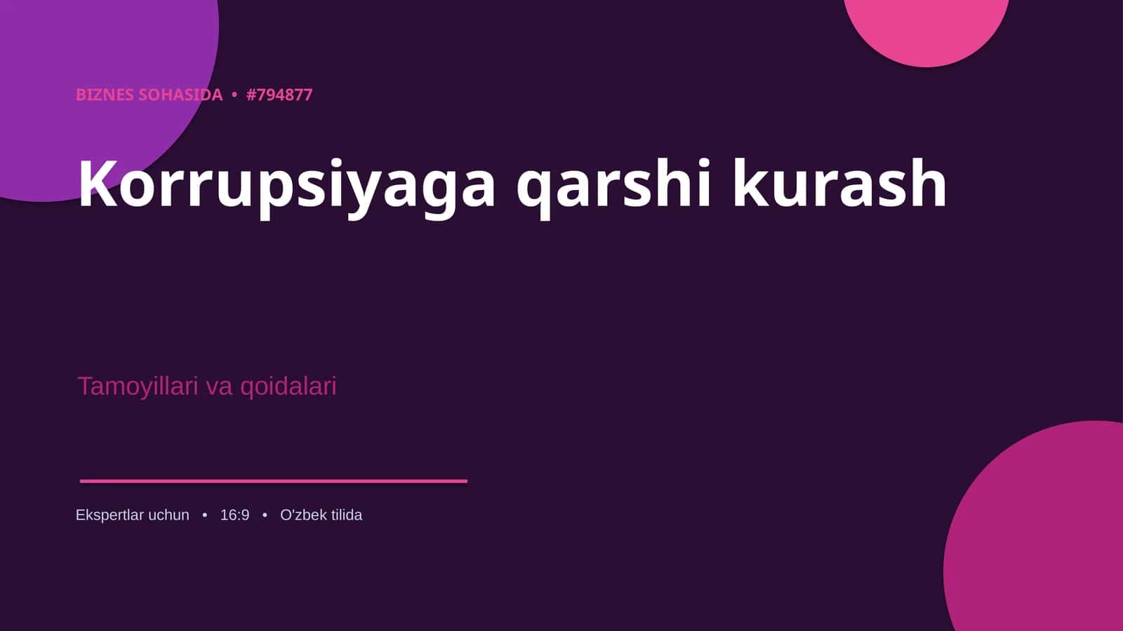 Korrupsiyaga qarshi kurash