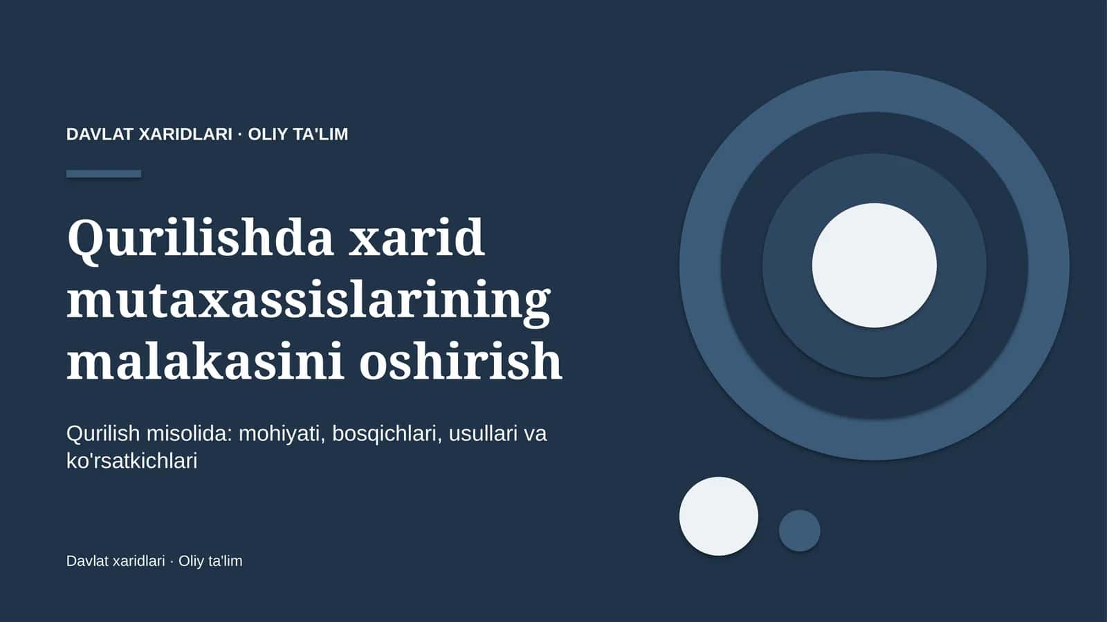 qurilishda xarid mutaxassislarining malakasini oshirish 5021