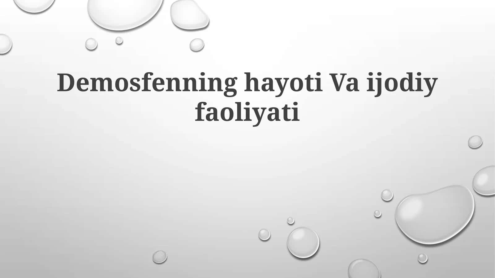 Demosfenning hayoti va ijodiy faoliyati