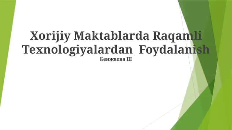 Raqamli ta’lim resurslari: O‘zbekistonda onlayn platformalar va interaktiv darsliklar