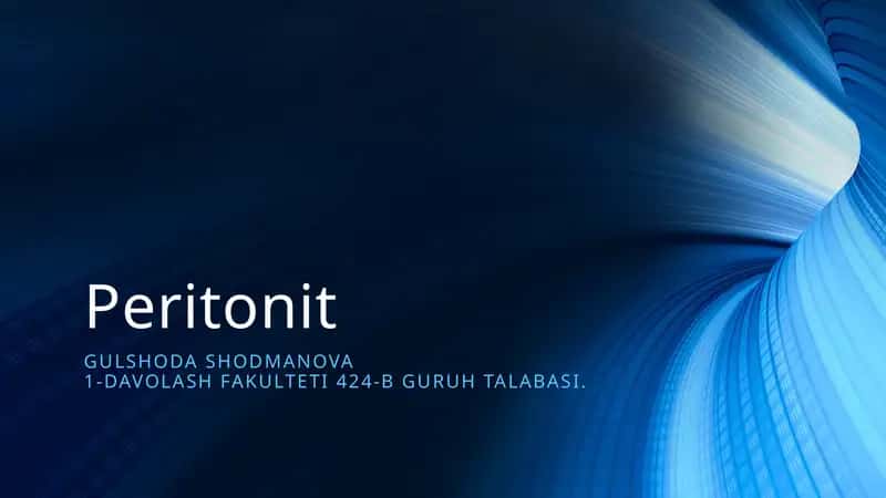 Peritonit
