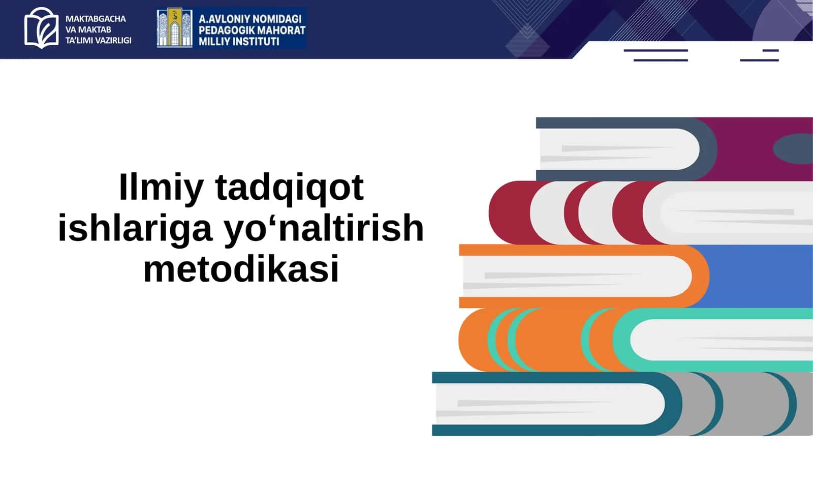 Ilmiy tadqiqot ishlariga yo‘naltirish metodikasi