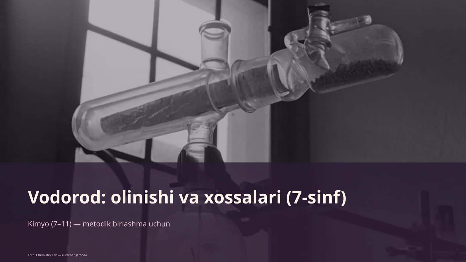 Vodorod: olinishi va xossalari (7-sinf)