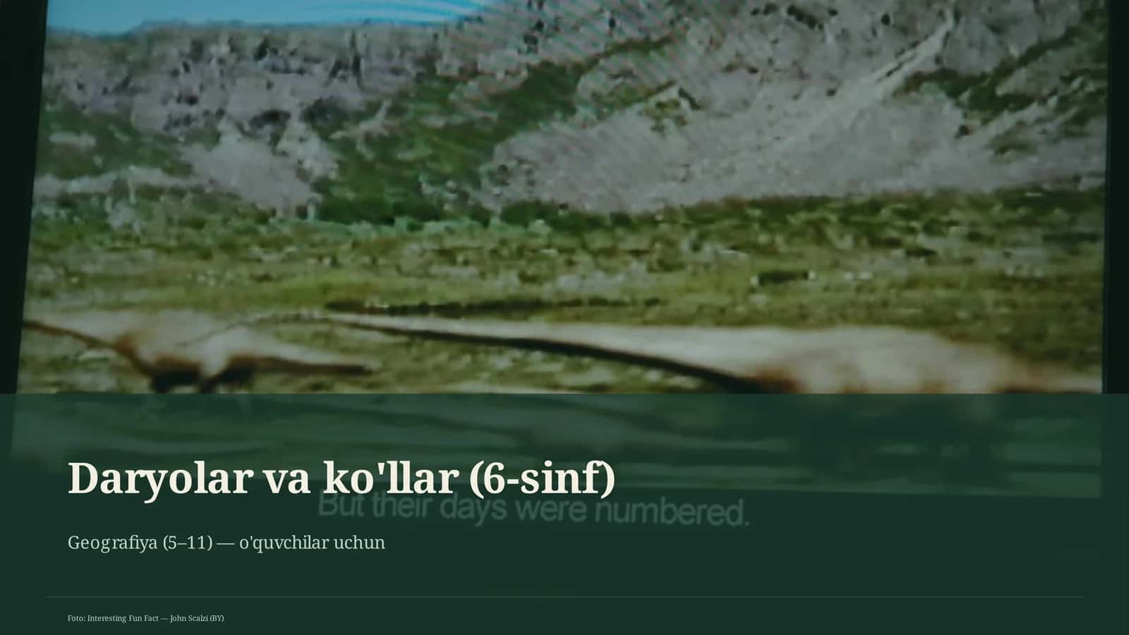 Daryolar va ko'llar (6-sinf)