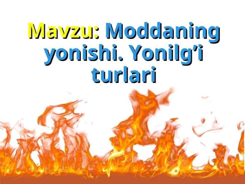 Moddaning yonishi
