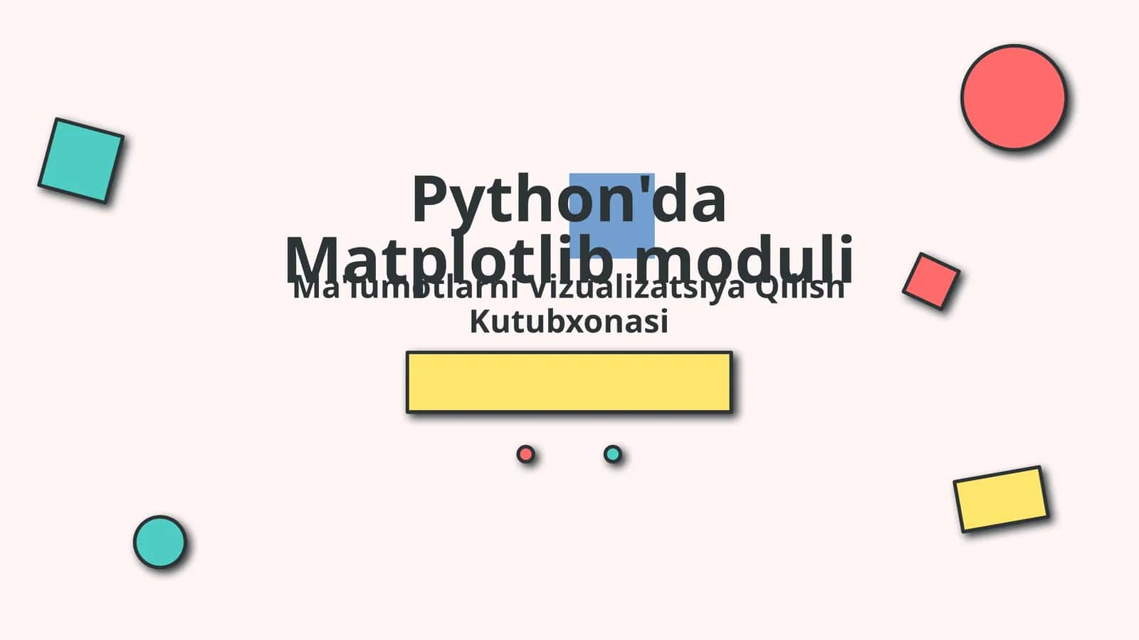 Pythonda Matplotlib moduli
