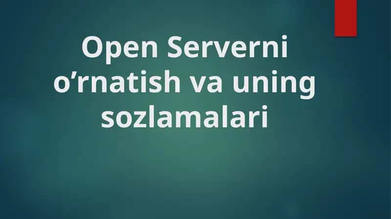 OpenServer Panel