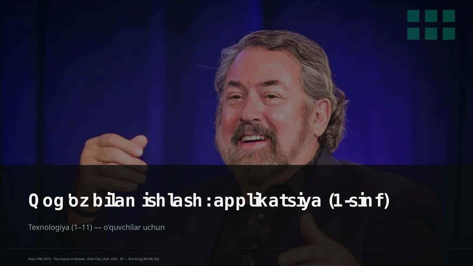 Qog'oz bilan ishlash: applikatsiya (1-sinf)