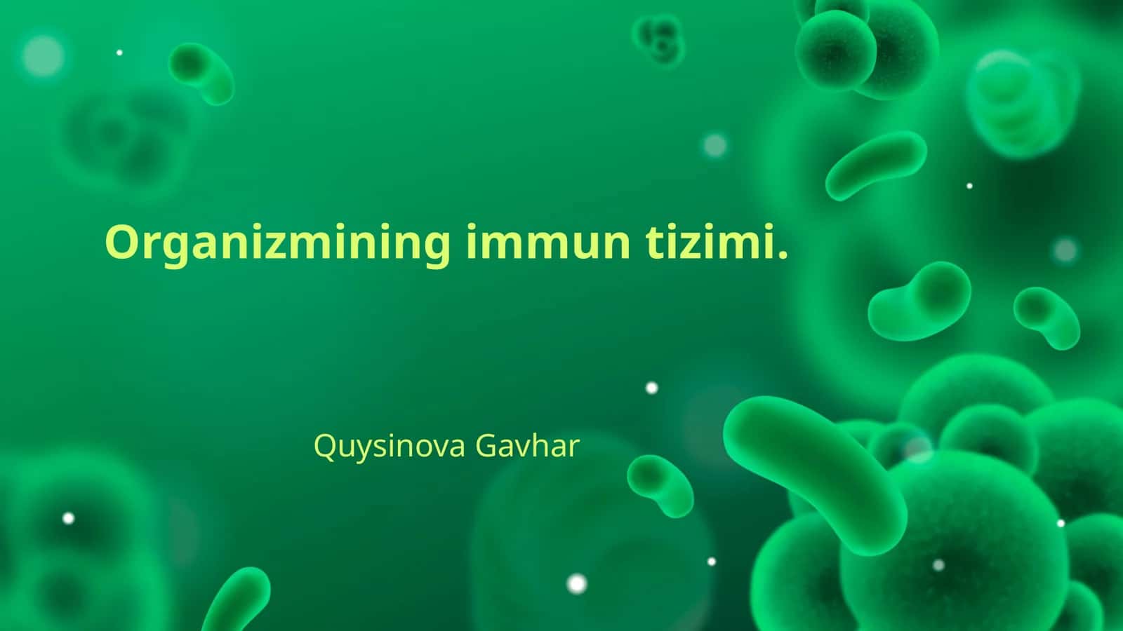 Organizmining immun tizimi
