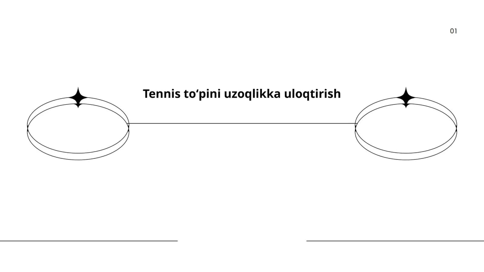 Tennis to'pini uzoqlikka uloqtirish