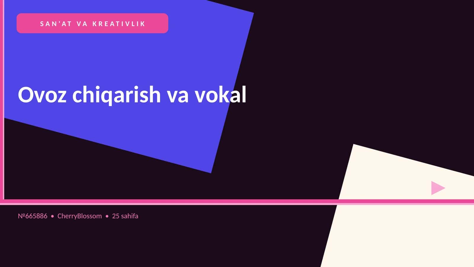 Ovoz chiqarish va vokal