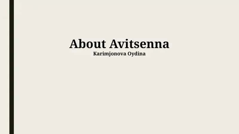 Avitsenna