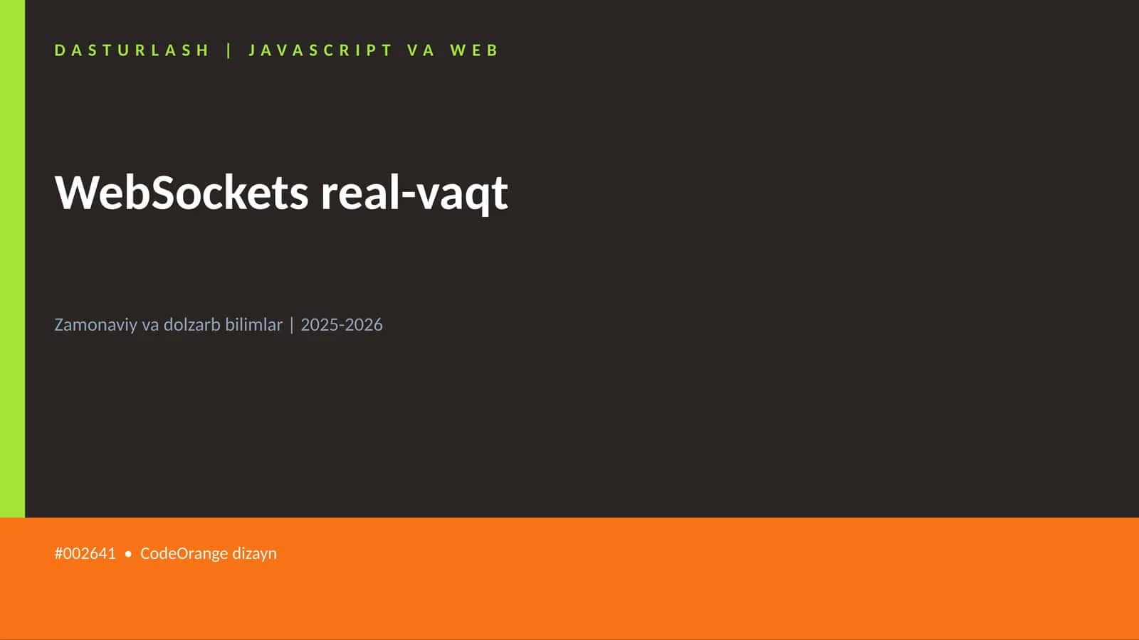 WebSockets real-vaqt