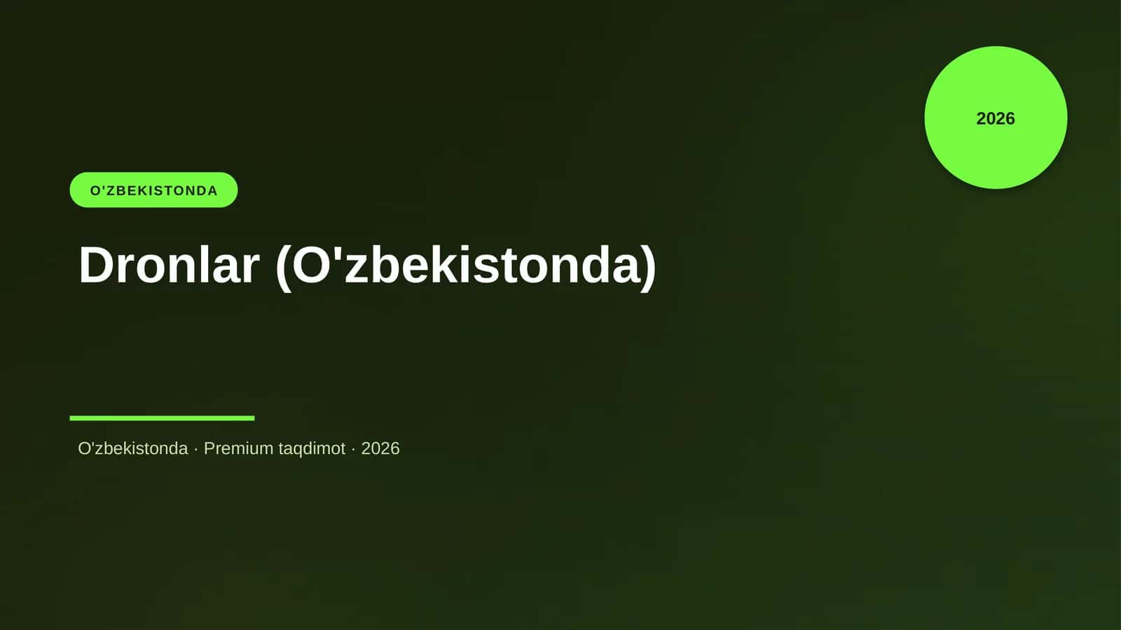 Dronlar (O'zbekistonda)