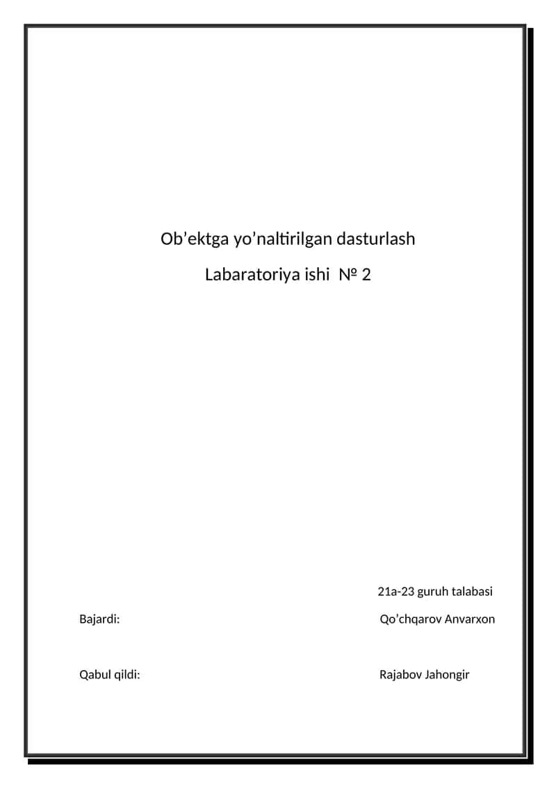 Pythonda malumot turlari