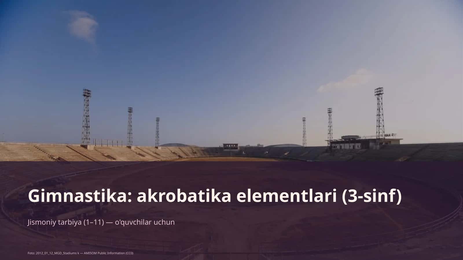 Gimnastika: akrobatika elementlari (3-sinf)