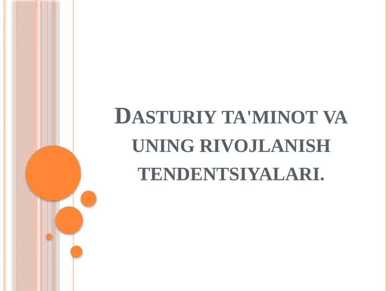 Asosiy dasturiy ta'minot