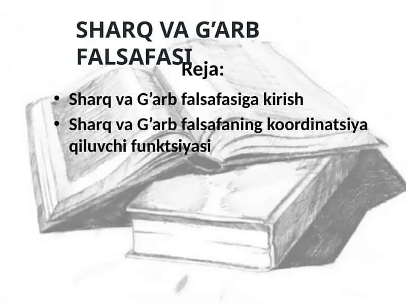 Sharq va G’arb falsafasi