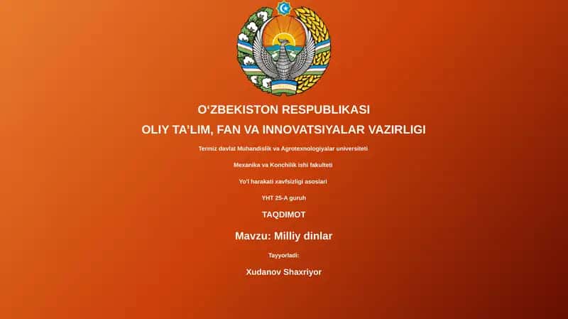 Milliy dinlar