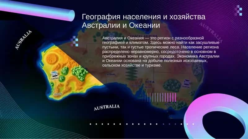 География населения и хозяйства Австралии и Океании
