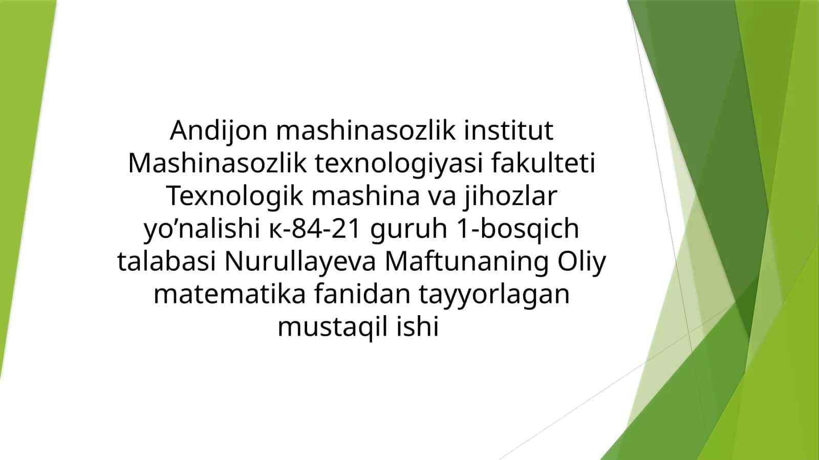 Tekislikda to’g’ri chiziq tenglamalari