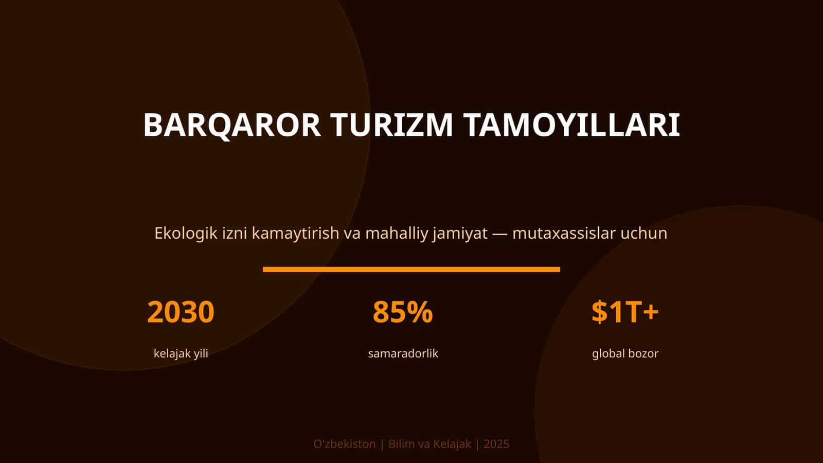 Barqaror turizm tamoyillari